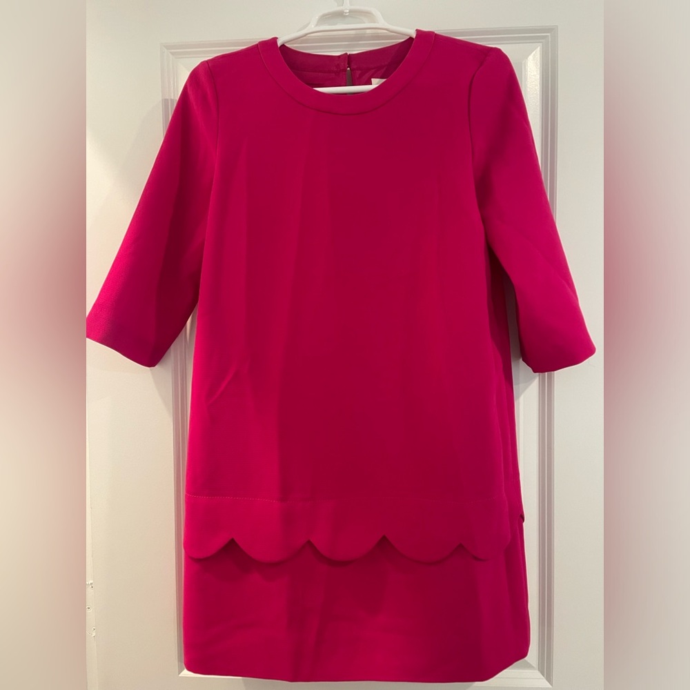 Kate spade pink dress with scalloped bottom Size 0